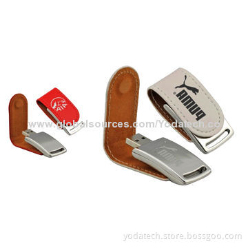 Leather Customized Flash Drives